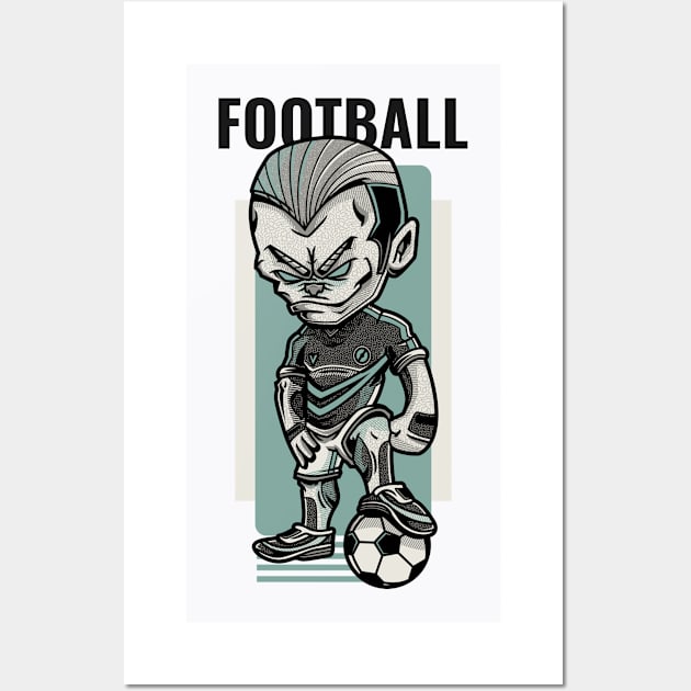 Football Player Wall Art by Araf Color